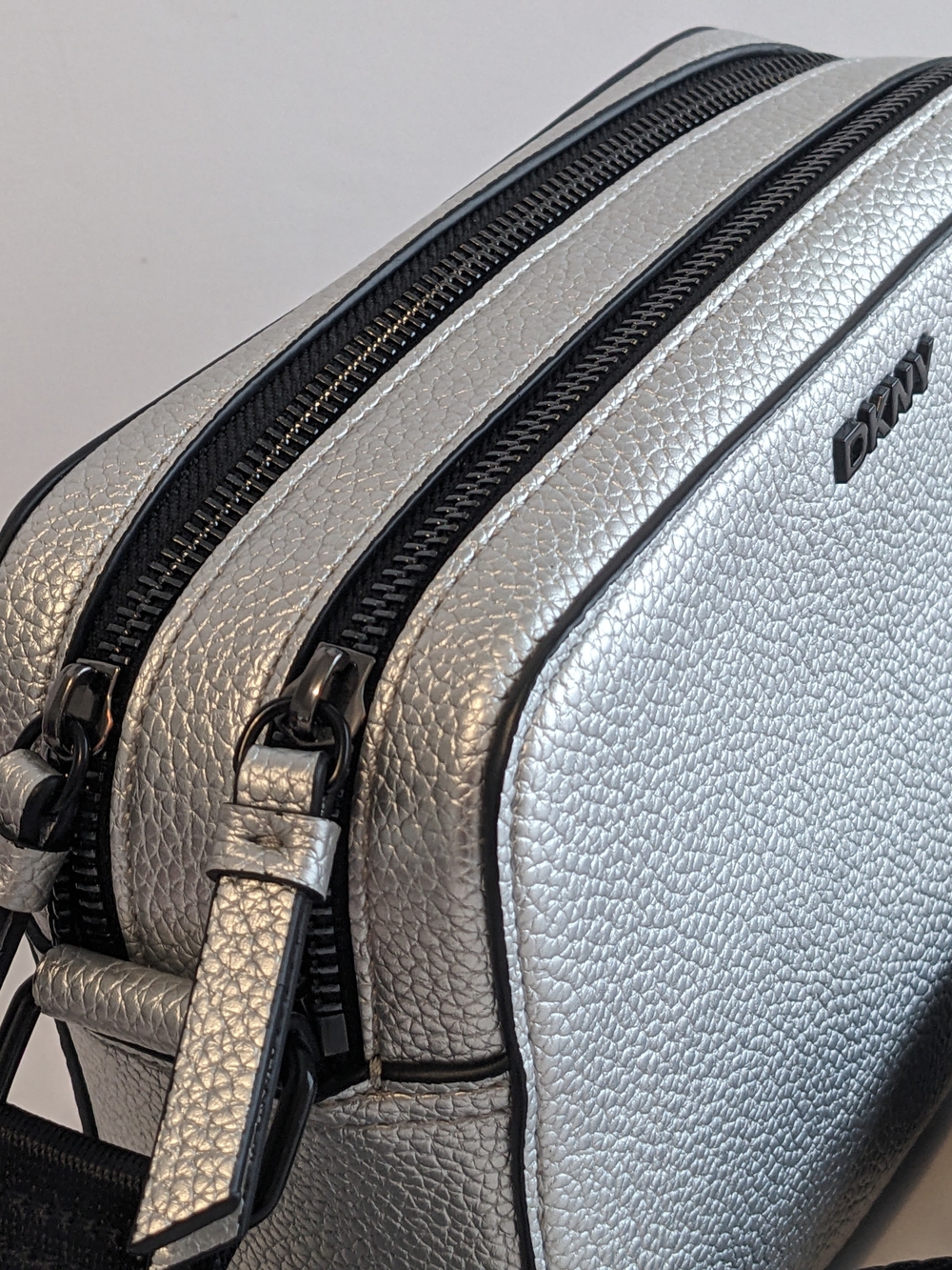 DKNY Silver Crossbody Camera Bag - Picture 2 of 8